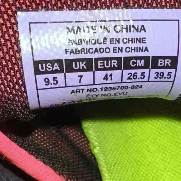 UNDER ARMOUR MICRO 4D FOAM MPZ SNEAKERS ORANGE SIZE 9.5 For Woman! - Picture 9 of 9